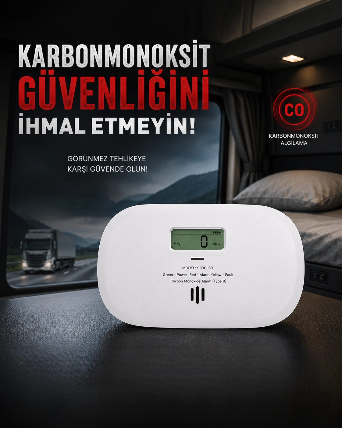 X-SENSE karbon monoksit alarmı 