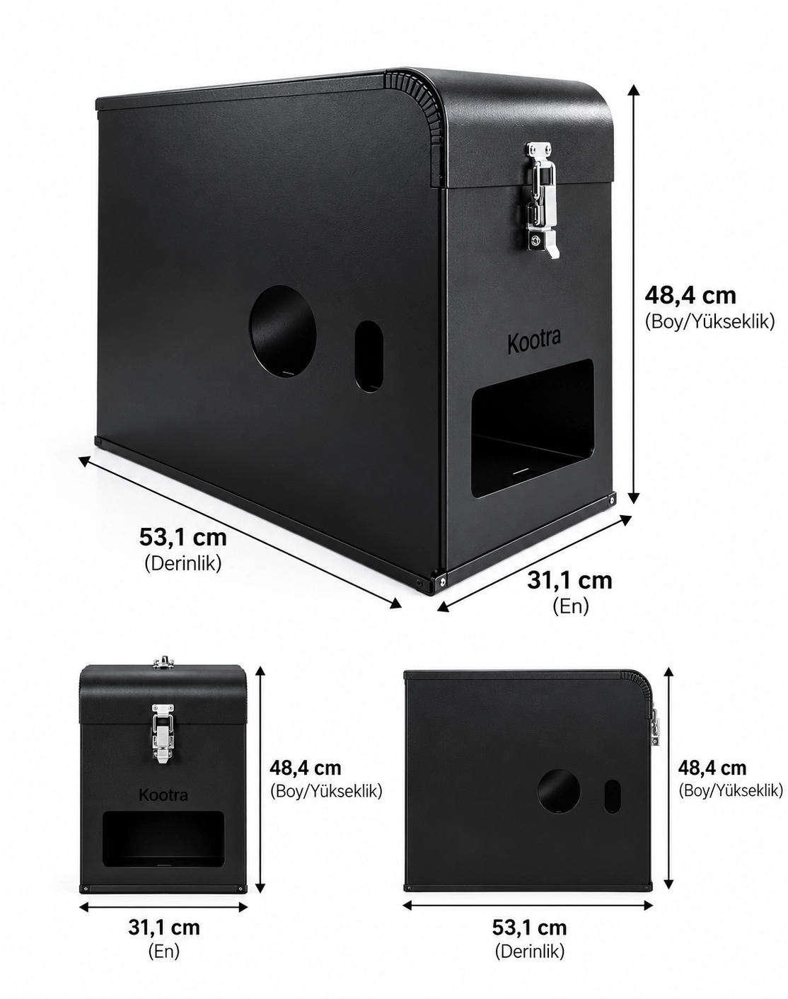 Kootra Life Sessiz Jeneratör Kabini – Karavan ve Motokaravan İçin Metal Koruma 